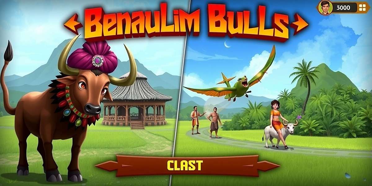 Benaulim Bulls Exciting Gameplay Benaulim Bulls game screenshot showing vibrant gameplay with Indian cultural elements